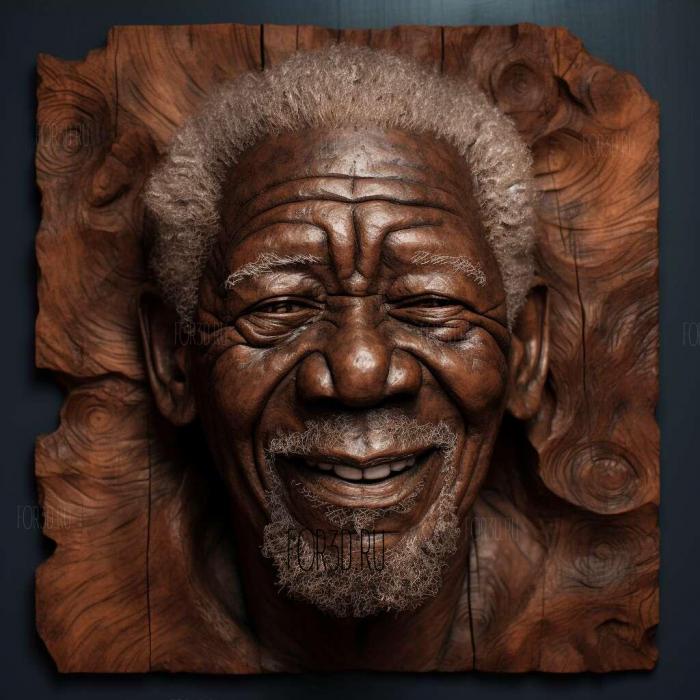 Morgan Freeman 2 3d stl модель для ЧПУ